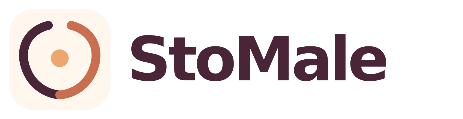 Logo completo StoMale con icona Respiro e nome