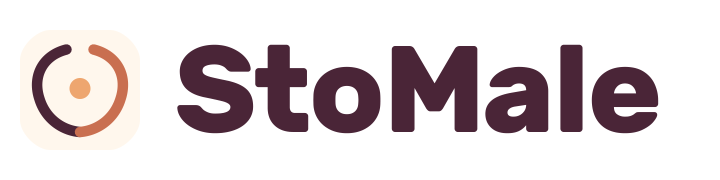 Proposta A, StoMale con lettering rotondo, compatto e proporzionato