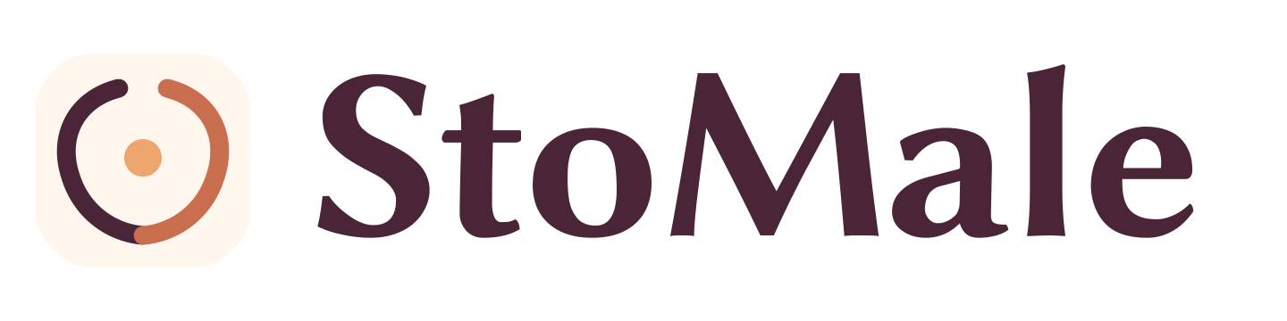 Proposta C, StoMale con lettering umanista e ritmo naturale
